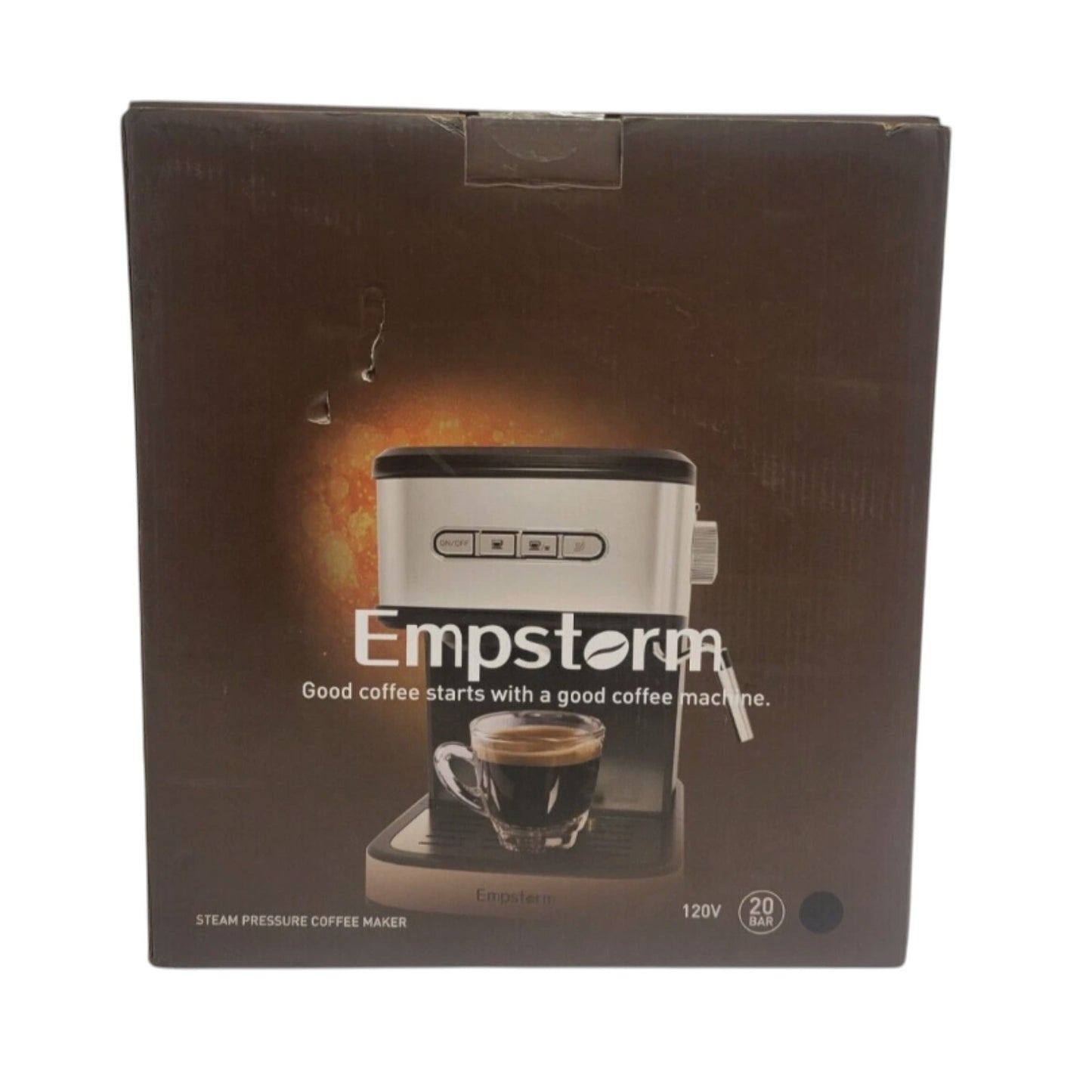 Empstorm Espresso Machine 20 Bar, 2 in 1 Espresso w/Steam pressure coffee Maker
