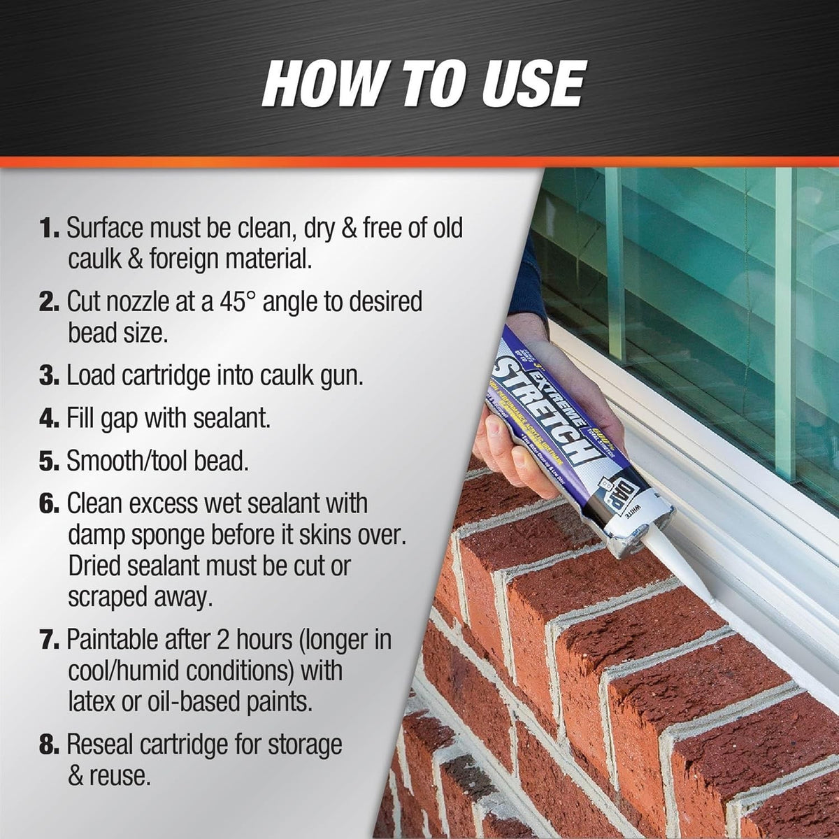 Acrylic Urethane Sealant, 10.1 Oz - Waterproof, Low Odor, Perfect for Exterior