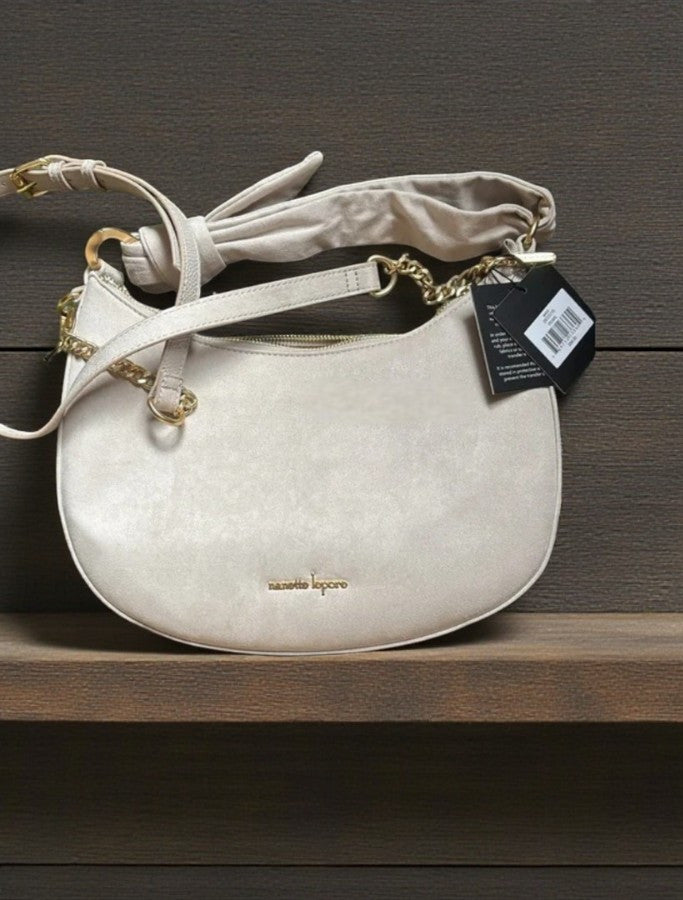 Nanette Lepore Crossbody & Shoulder Handle Bag Pearl White, NWT, $98 MSRP