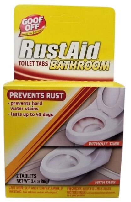 GOOF OFF RustAid Drop In Automatic Toilet Bowl Cleaner Tablets - NEW