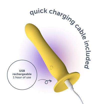 plusOne Realistic Dildo Vibrator with Suction Cup