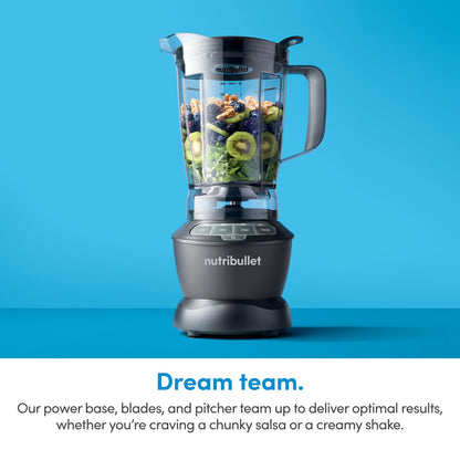 NutriBullet ZNBF30500Z Blender Combo 1200 Watt Dishwasher Safe Plastic food ble