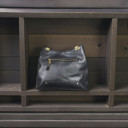 I.N.C. International Concepts Trippi Chain Tote Black | 14"W x 11-1/2"H x 5"D