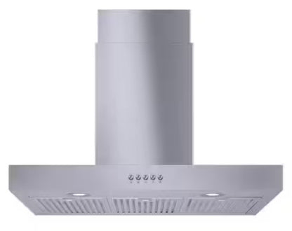 VISSANI Lora 30" 350CFM Convertible T-Shape Wall Mount Range Hood-StainlessSteel