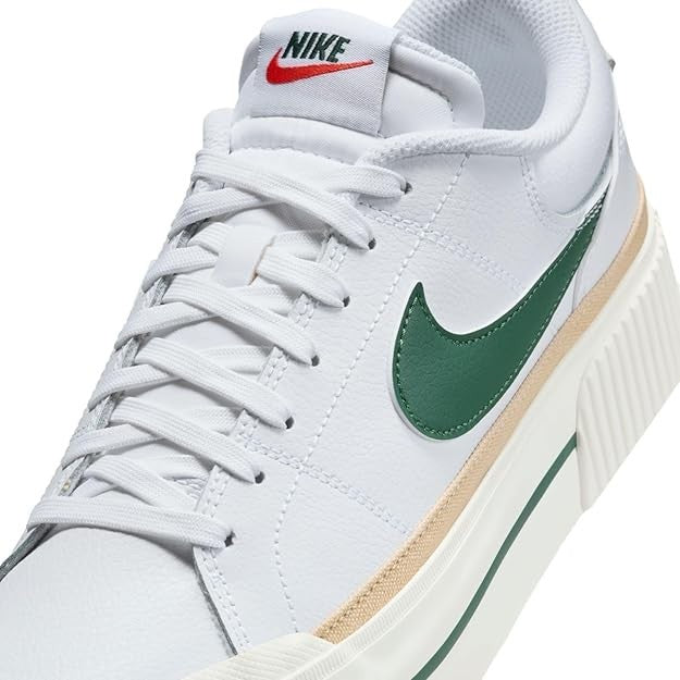 Nike Court Legacy Lift Women's Shoes DM7590-107, White/Sail/Sesame/Fir, Size 7.5