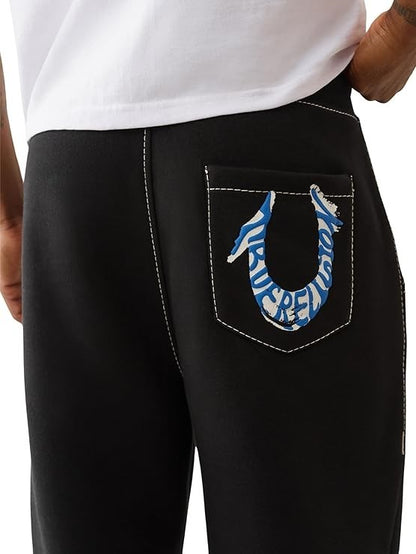 True Religion Men's HS Paint Baggy Big T Sweatpants