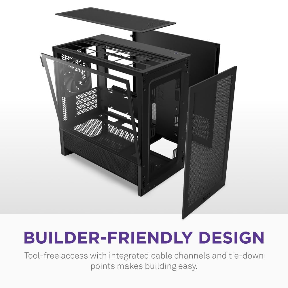 NZXT H510 Elite - CA-H510E-B1 - Premium Mid-Tower ATX Case PC Gaming Case - Dua