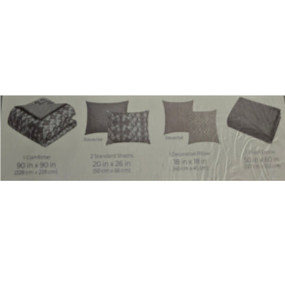 SALE New Style Sanctuary 5 Piece Queen Bedding Set (Reversible)