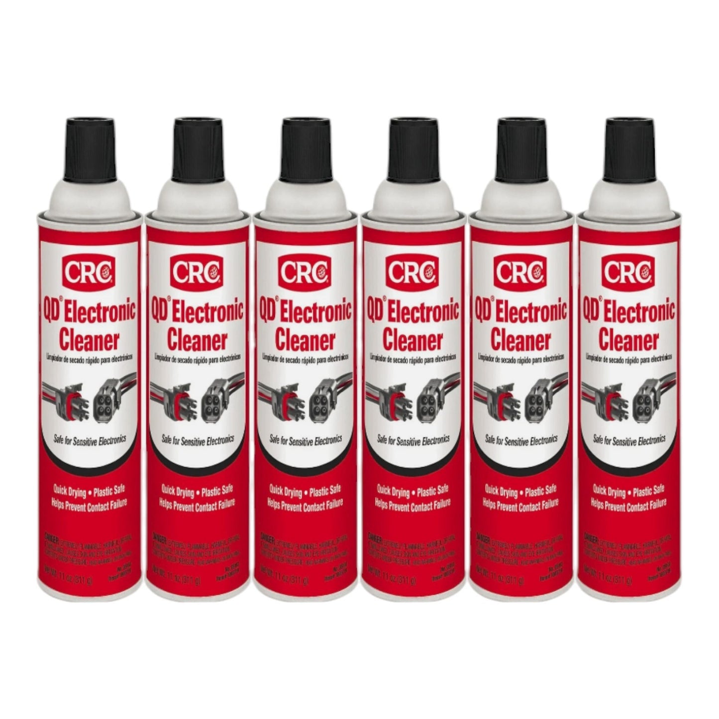 CRC 05103 QD Electronic Quick Drying Formula Contact Cleaner 11 Oz. Pack of 6