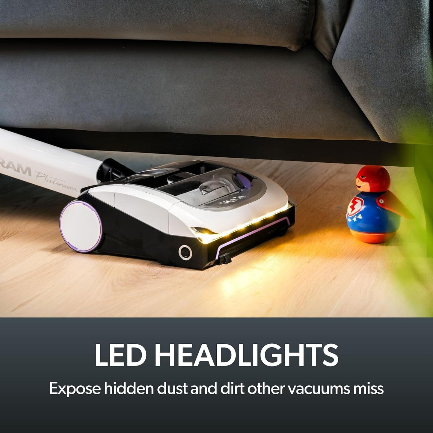 Gtech AirRAM Platinum Cordless Vacuum Cleaner Includes Anti-Hair Wrap Brush AR46