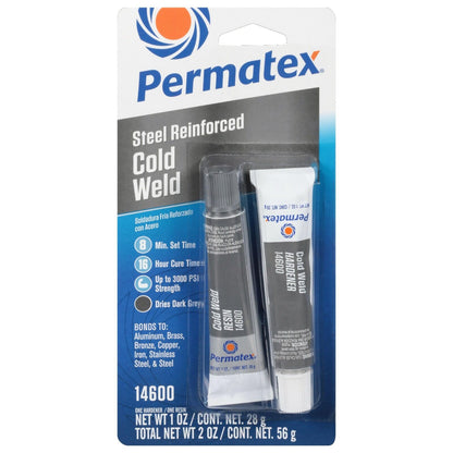 Permatex 14600-12PK Cold Weld Bonding Compound, Two 1 oz. Tubes