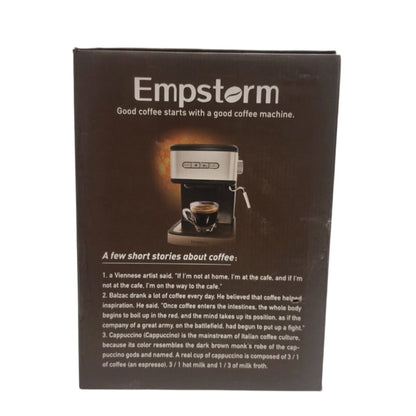 Empstorm Espresso Machine 20 Bar, 2 in 1 Espresso w/Steam pressure coffee Maker