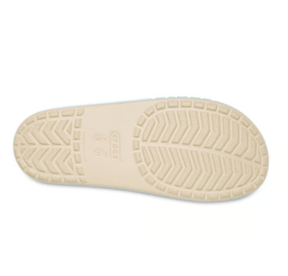 Crocs Bayaband Slides US Men's 12, Tan & Blue NWT #205392
