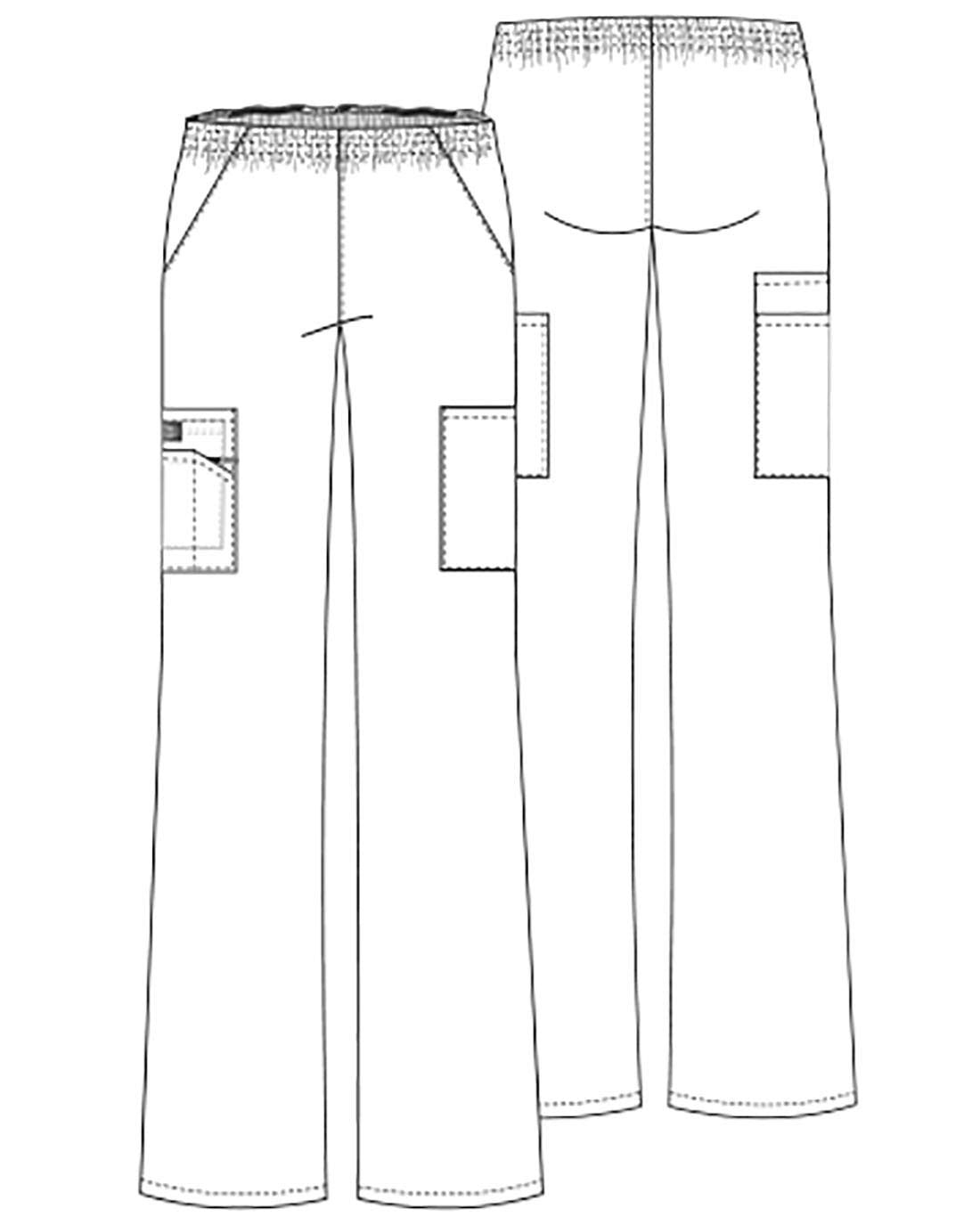 Dickies EDS Signature Scrubs for Women, Elastic Waist Pull-On Cargo Pants for W