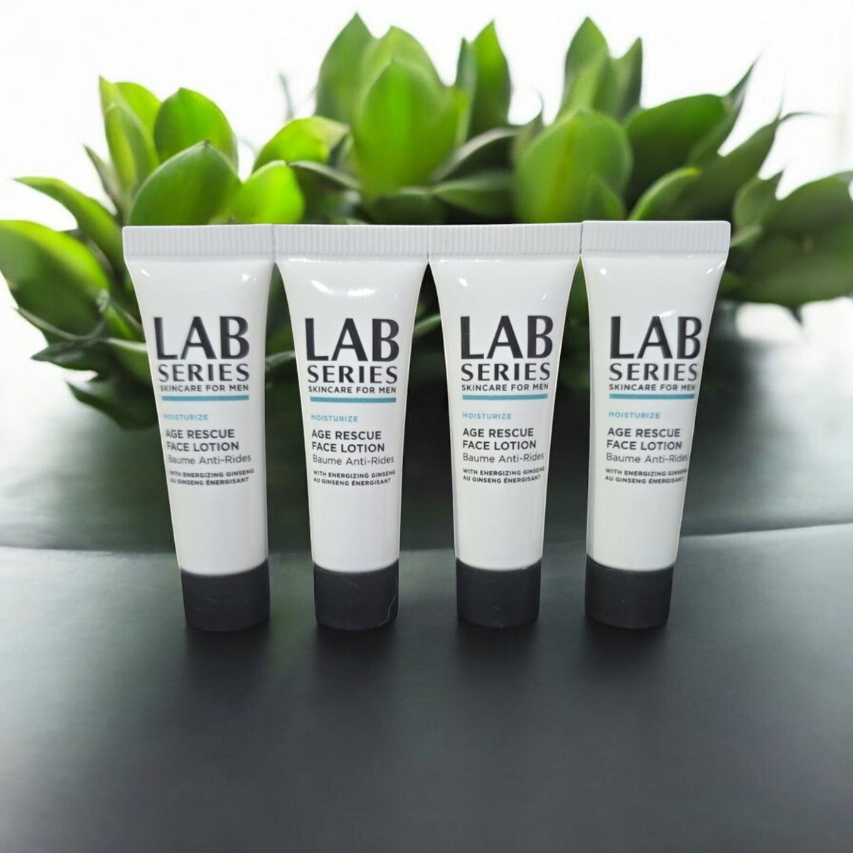 Lab Series Men AGE RESCUE  Face Lotion Plus Ginseng .24 oz ~ LOT OF 4