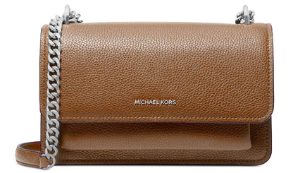 Michael Kors Claire Large Shoulder Bag - BLACK / NAVY / DRIFTWOOD