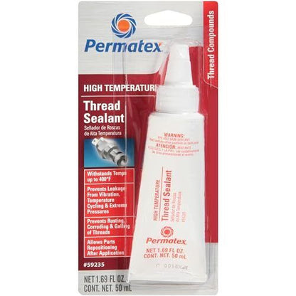 Permatex 59214 High Temperature Thread Sealant, 6 ml Tube