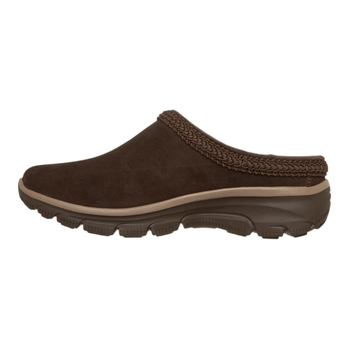 NEW WOMENS SKECHERS RELAXED FIT EASY GOIN SOFT CHARM SUEDE Clogs AUTHENTIC