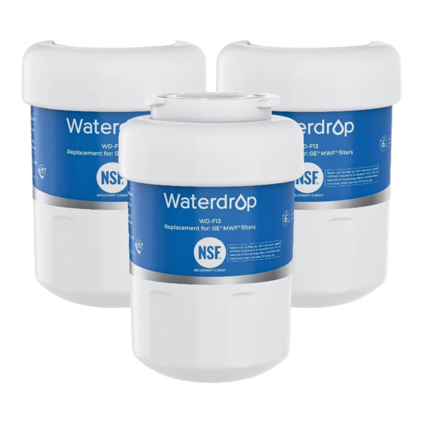 Waterdrop WD-F13 Water Filter, Replacement for GE® MWF®, SmartWater® MWFP