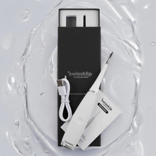 NEW Swissklip Plaque Blaster Safely Removes Plaque and Tartar From Home