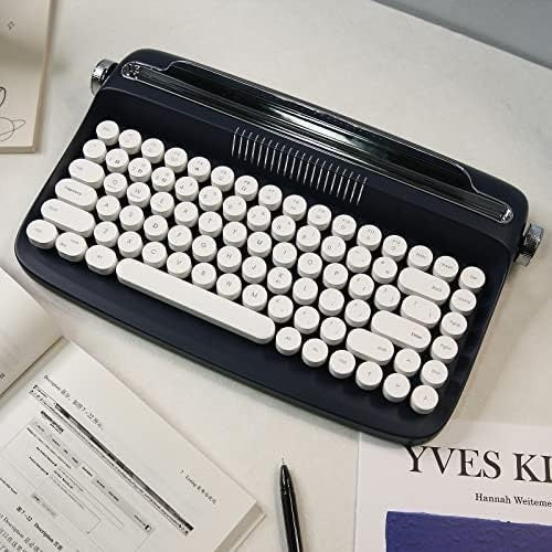 YUNZII ACTTO B303 Vintage Keyboard White/Midnight Wireless Bluetooth