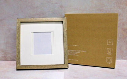 Wood Gallery Frame, 10"x10" Overall (4"x6", 5"x5" Opening) - White