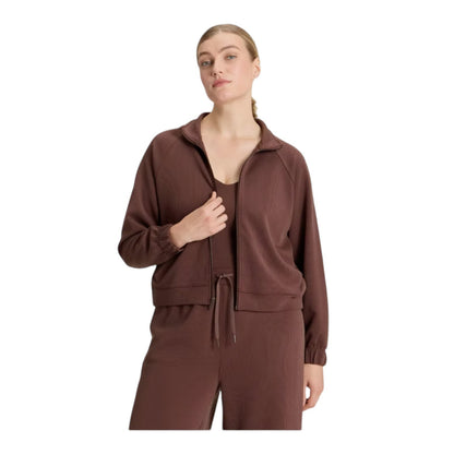 Women Airy Sleek Ribbed Full Zip Jacket - All In Motion