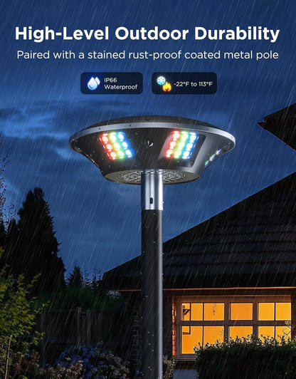 Govee Outdoor Lamp Post Lights, 2000LM High White Brightness with 6 Zones RGBIC