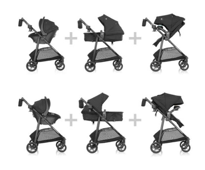 Evenflo Omni Ultra Travel System w Revolve180 LiteMax NXT Rotational Infant Seat