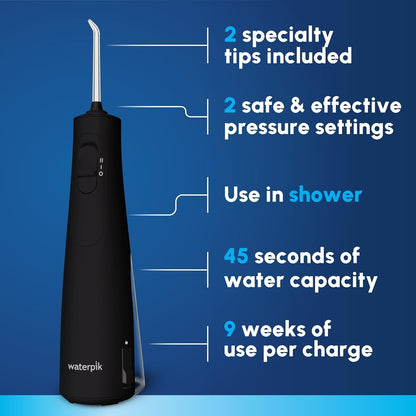 Waterpik Black Cordless Enhance 3000 Water Flosser