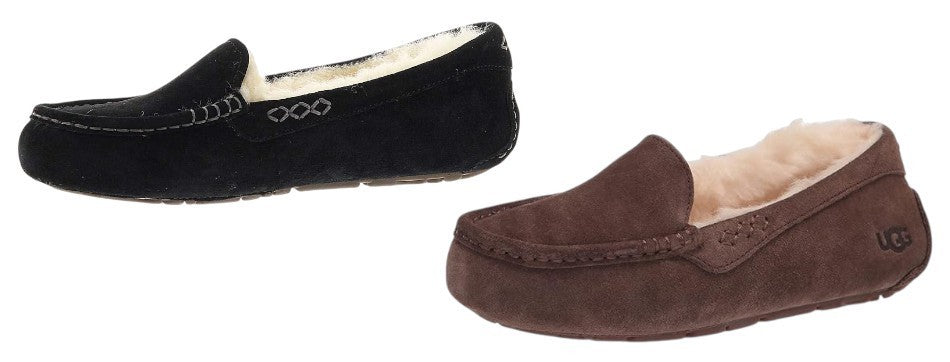 UGG Women's Ansley Slippers Slip On Shoes Suede | Espresso, Black, | Size 8, 9