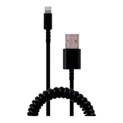 Tech & Go 3 ft Coiled Cable, 131 0359 TG3, USB to ⚡, for iPod, iPhone, iPad