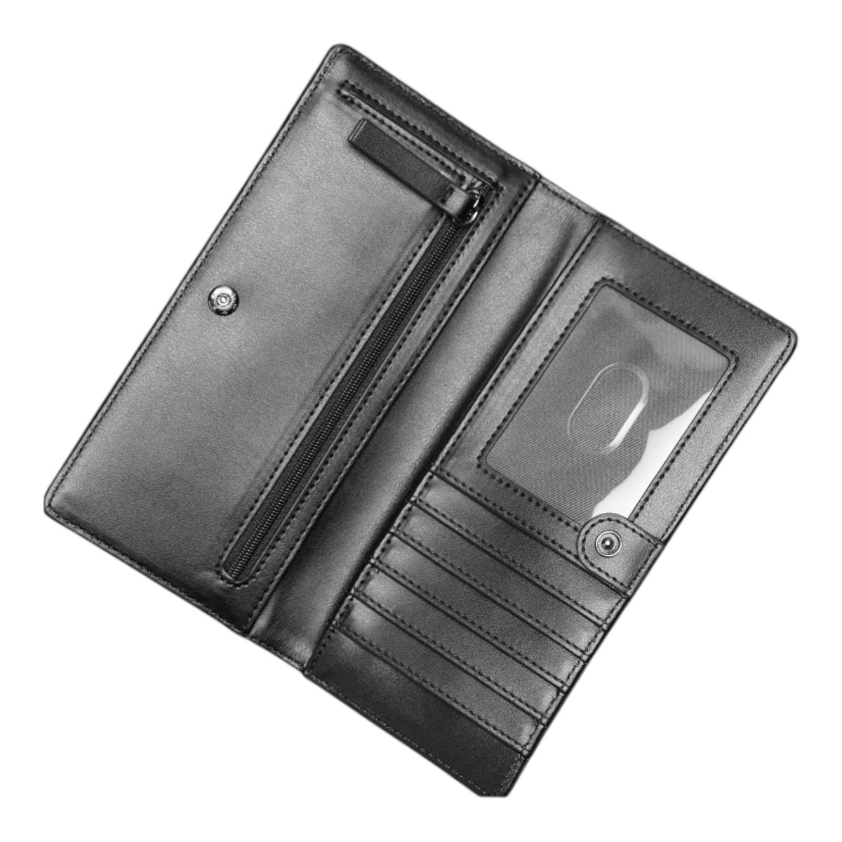 🔥 Simply Vera Vera Wang Neem Belted Wallet | Black | #50312653 🔥