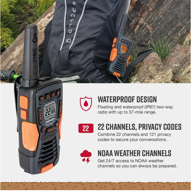 COBRA (ACXT 1037R FLT) Rugged Outdoor Two-Way Radios