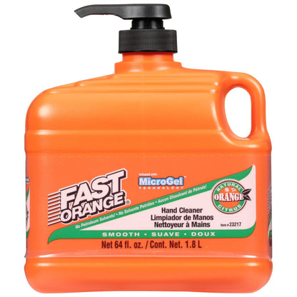 Permatex 23218-4PK Fast Orange Smooth Lotion Hand Cleaner with Pump, 1 Gallon (