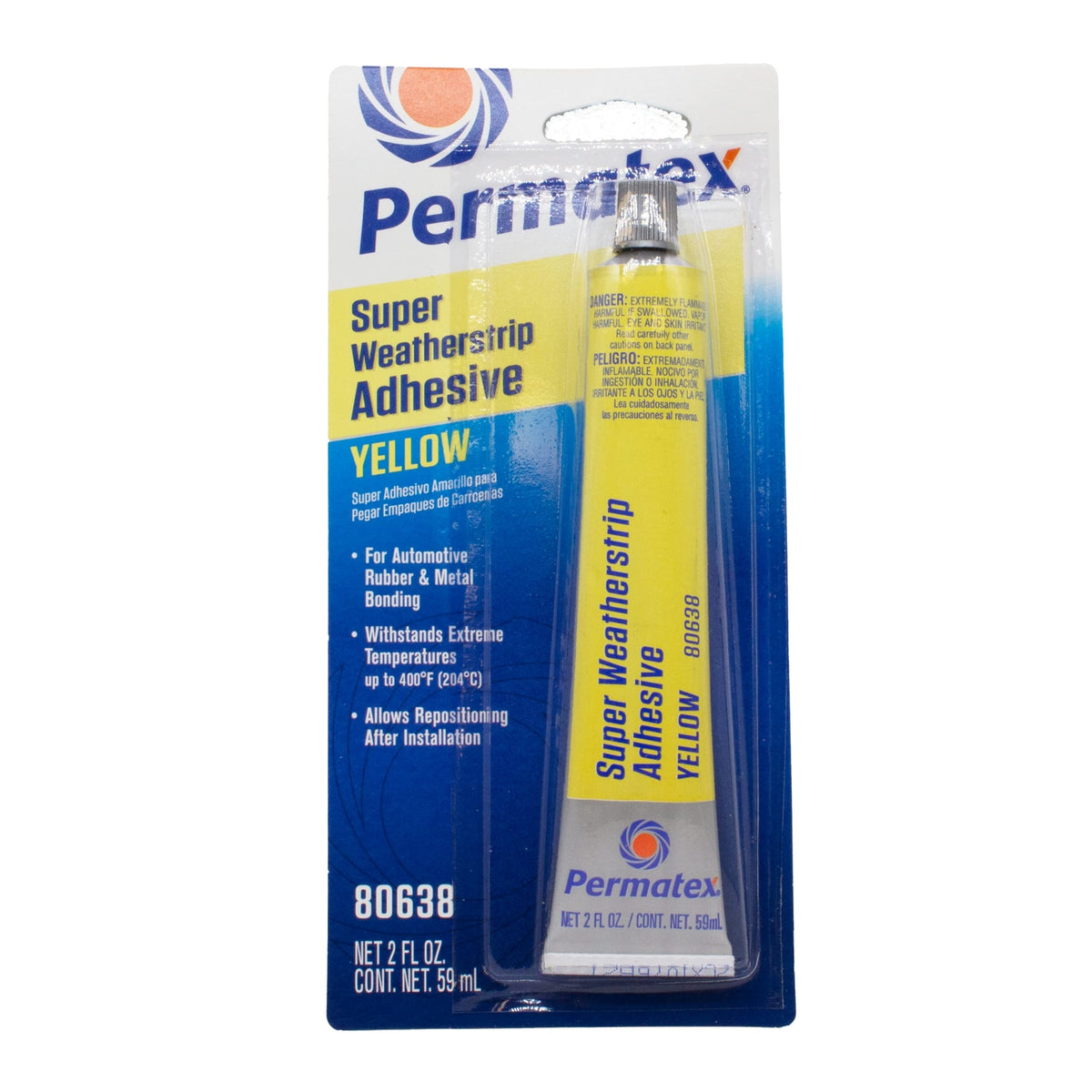 Permatex 80638 Super Weatherstrip Adhesive, 2 oz.
