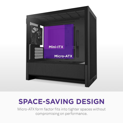 NZXT H510 Elite - CA-H510E-B1 - Premium Mid-Tower ATX Case PC Gaming Case - Dua