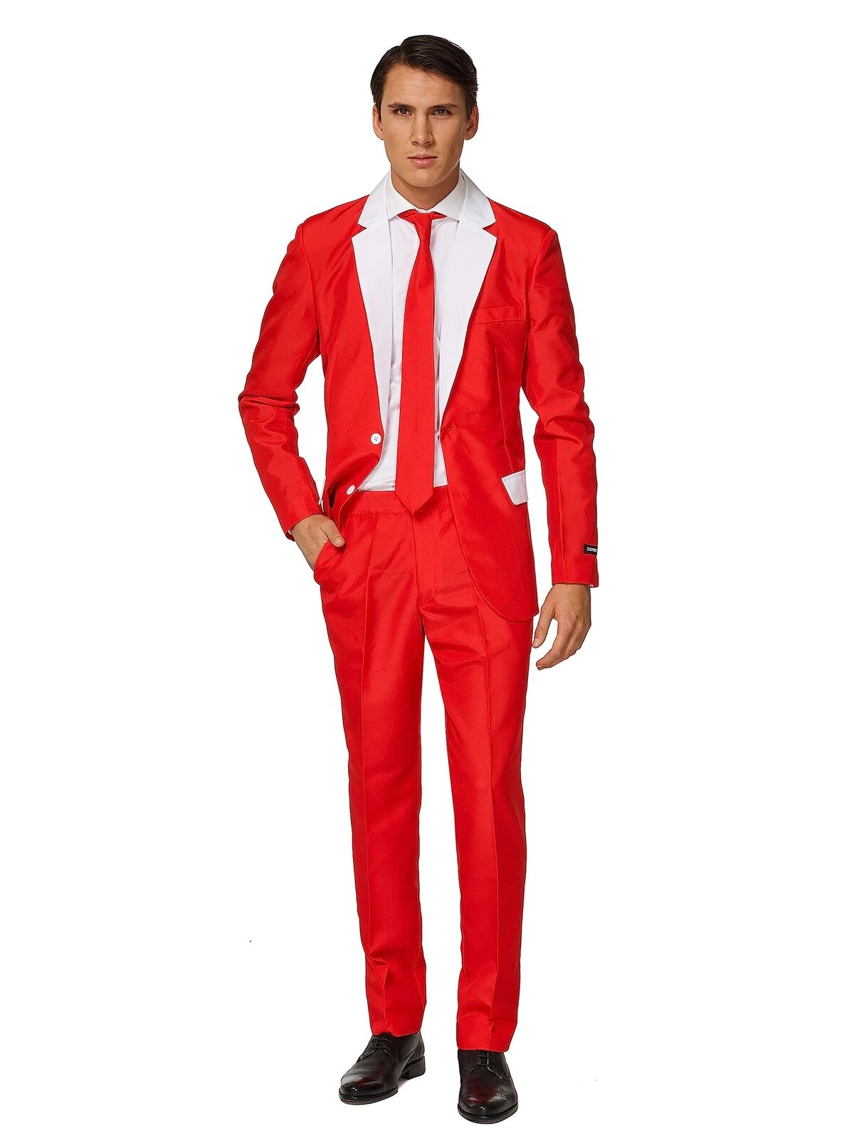 SUIEISTER Men's Party Costumes - Slim Fit Solid Color Suit for Leisure - Hallow