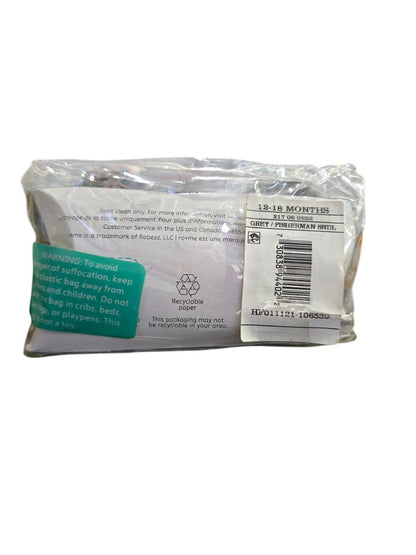 ro+me Baby Boy's Grey/Fisherman Sandals, 12-18 Months