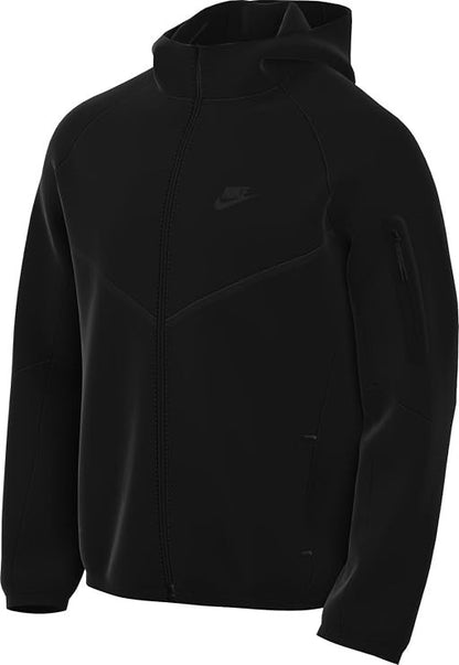 Nike Air Tech Fleece Windrunner Black Hoodie Full Zip Men Sz XL New HV0949-010