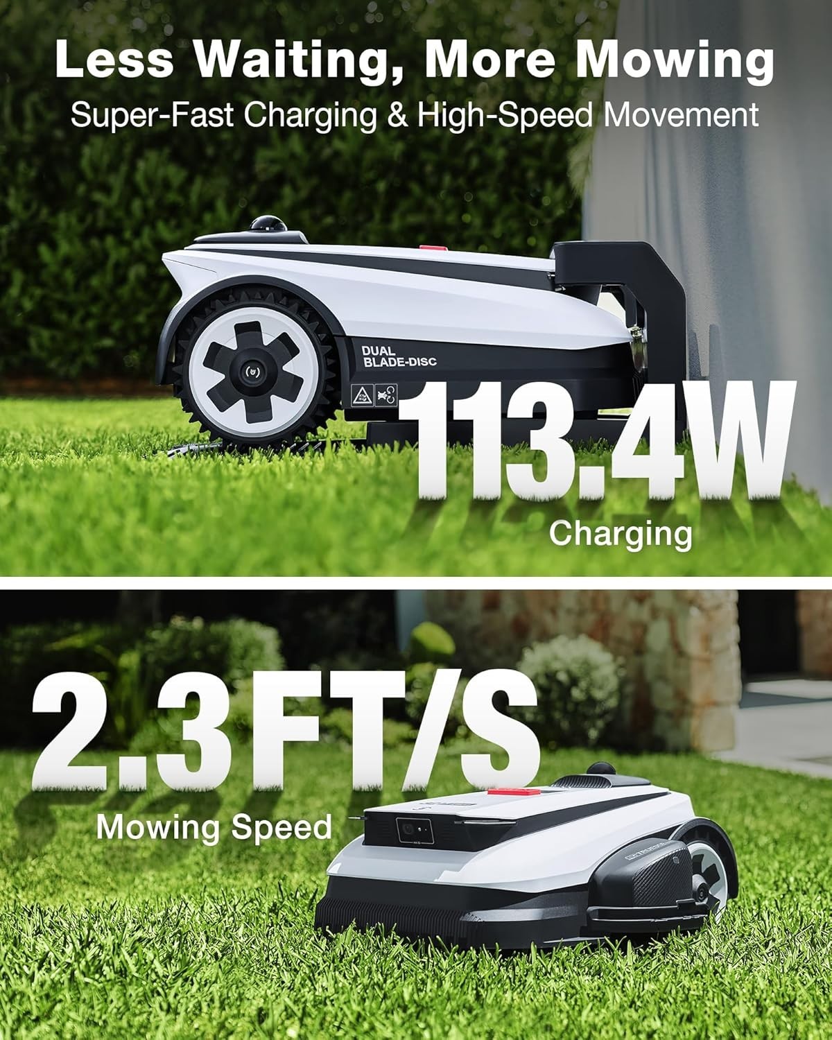 ECOVACS Goat A2000 LiDAR PRO Robotic Lawn Mower for Up to 0.5 Acre, Wire-Free...