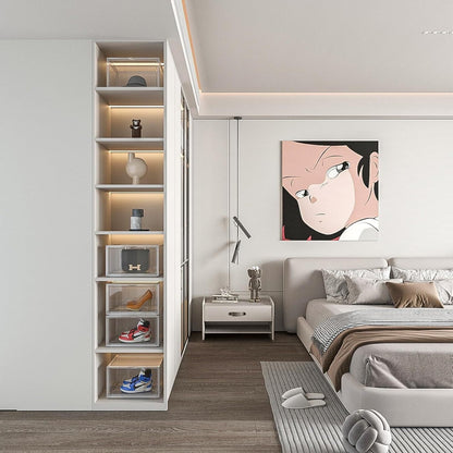 Stackable Shoe Box - Organizer 4 Pack Shoe Rack