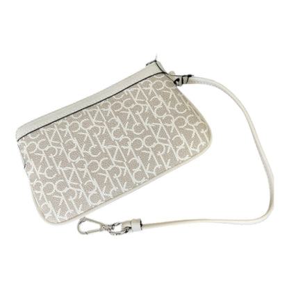 Calvin Klein Wristlet Khaki Vanilla & White