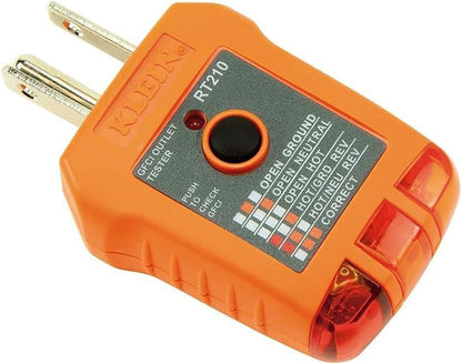 Klein Tools RT210 Outlet GFCI Receptacle Tester NIB Electrician Home CAT II 300V