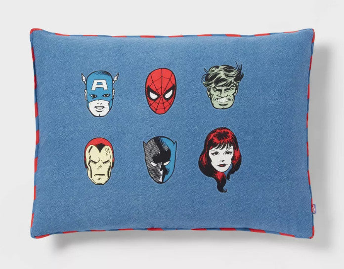 Marvel Comics  Full Comforter w/ 2 Pillowshams, Thor, Spiderman, Iron Man, Hulk