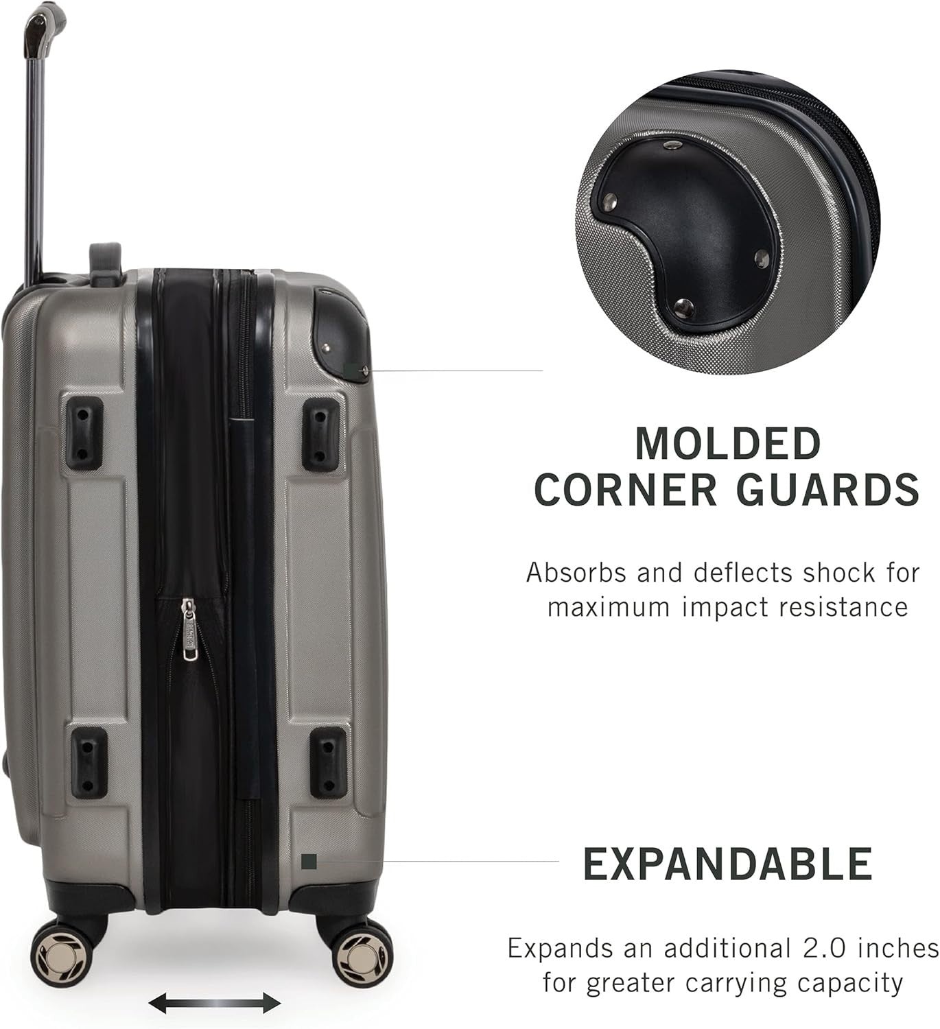 Kenneth Cole REACTION Out of Bounds & Renegade Lightweight 4-Wheel Luggage