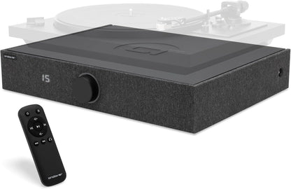 Speaker System Turntable Phono Bluetooth Optical Input Remote Black Andover