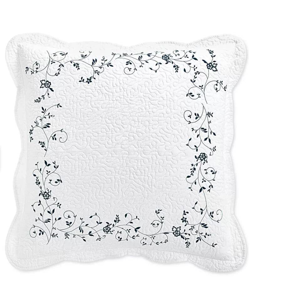 Martha Stewart Collection Stenciled Leaves European Sham