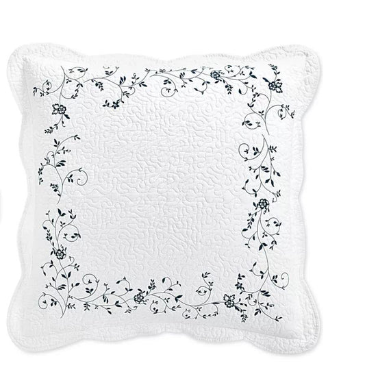 Martha Stewart Collection Stenciled Leaves European Sham