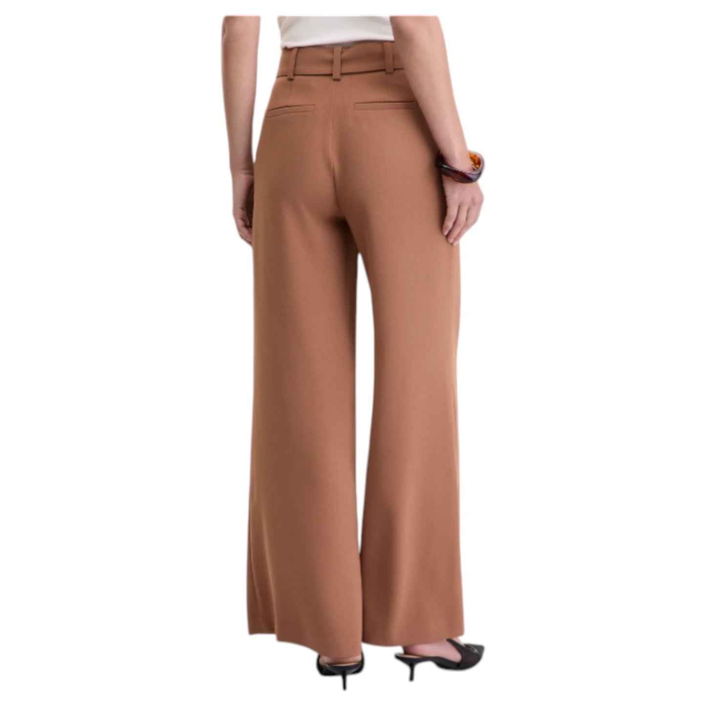 I.N.C. International Concepts Women's Belted High-Rise Wide-Leg Pants